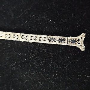 VINTAGE 12K AND SAPPHIRES WATCH BAND STRETCHING